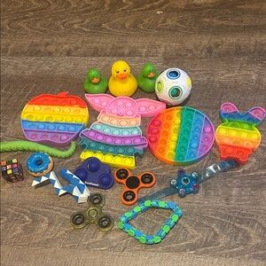 Rainbow Pop Fidget Toy Set